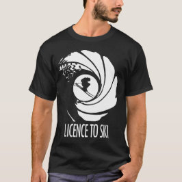 Conception de T-shirt LICENCE TO SKI pour hommes