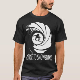 Conception de t-shirt LICENCE TO SNOWBOARD pour ho