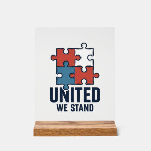 Conception de T-shirt patriotique pièce de puzzle 