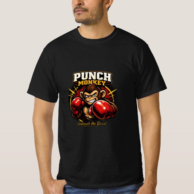 Conception de t-shirt Punch Monkey (Devant)