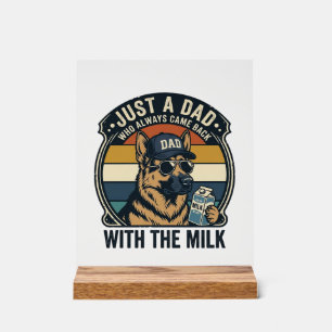 Conception de T-shirt rétro lait drôle de père She