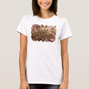 Conception de T-shirt Rouge ÉCLATANT SASSY DEPUIS