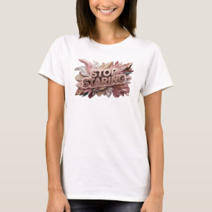 Conception de T-shirt Rouge FROID STOP REGARDER
