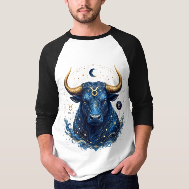 Conception de T-Shirt Taureau Céleste  (Devant)