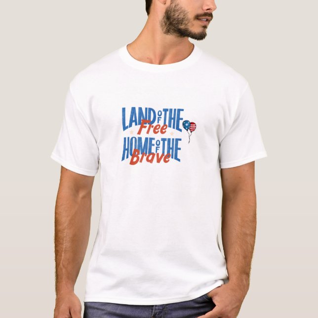 conception de T-shirt terre libre (Devant)