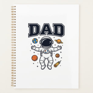 Conception de T-shirt Vector Space Astronaute Papa