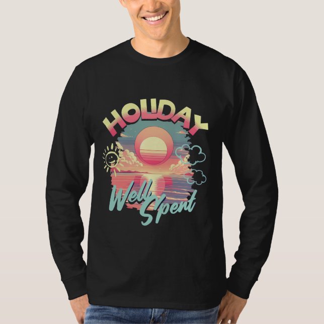 Conception de T-shirts de coucher de soleil (Devant)