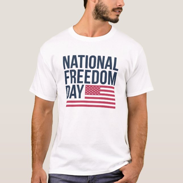 Conception de T-shirts de la Journée Nationale de  (Devant)