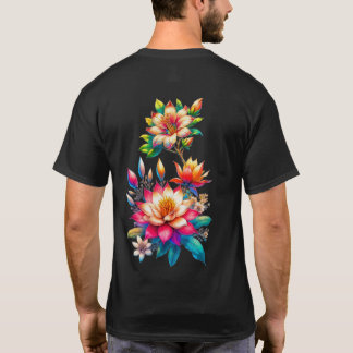 conception de t-shirts  "Illustration florale colo