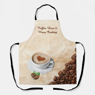 Conception de tablier Café, Amour & Cuisine Maison