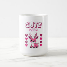 conception de tasse cerf mignon