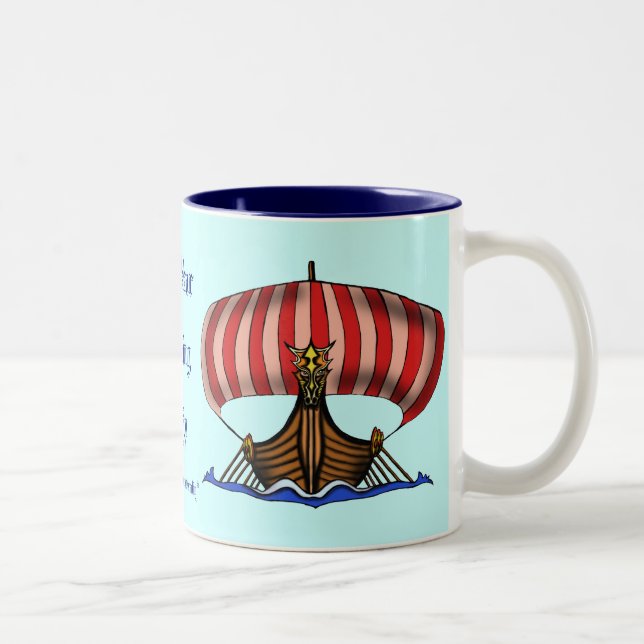 Conception de tasse de bateau de Viking (Droit)