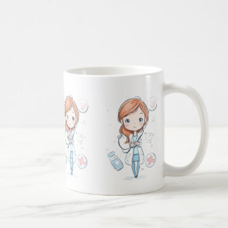 Conception de tasse de docteur Chibi mignon