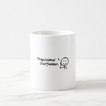 Conception de tasse drôle pour surpenseur professi