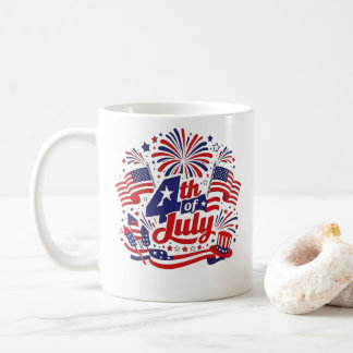 Conception de tasse patriotique du 4 juillet