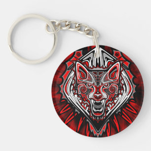 Conception de totem tribal Haida de loup