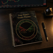 Conception de Trader Taureau Ours en Marbre Sombre