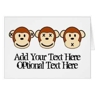 Conception de trois singes