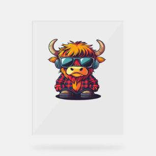 Conception de Tshirt Bubblegum Vache Highland Coqu