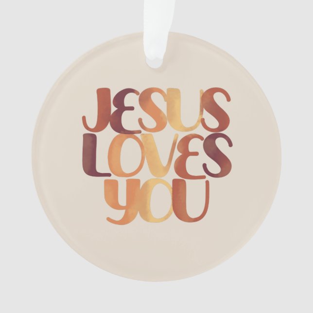 Conception de typographie chrétienne Jésus aime  (devant)