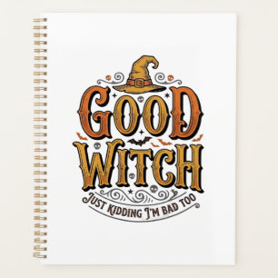 Conception de typographie Halloween sorcière genti