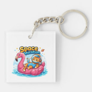 Conception de vacances de chat spatial Kawaii