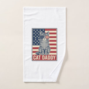 Conception de vecteur de chat patriotique Cat Dadd