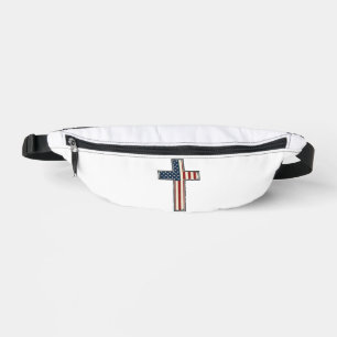 Conception de vecteur de croix patriotique en détr
