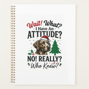 Conception de vecteur de Noël d'attitude de chien 