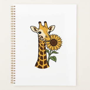Conception de vecteur de tournesol de girafe vinta