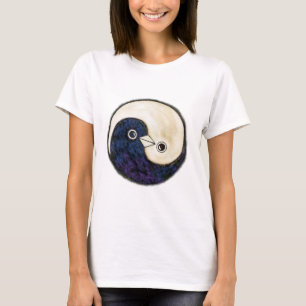 Conception de Yin Yang de T-shirt avec des