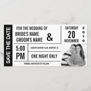 Conception des tickets Enregistrer le Carte photo 