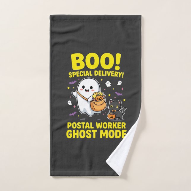 Conception d'Halloween pour les travailleurs posta (Serviette à main)