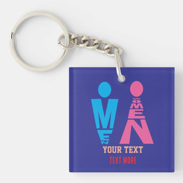 Conception d'icône de typographie hommes et femmes (Devant)