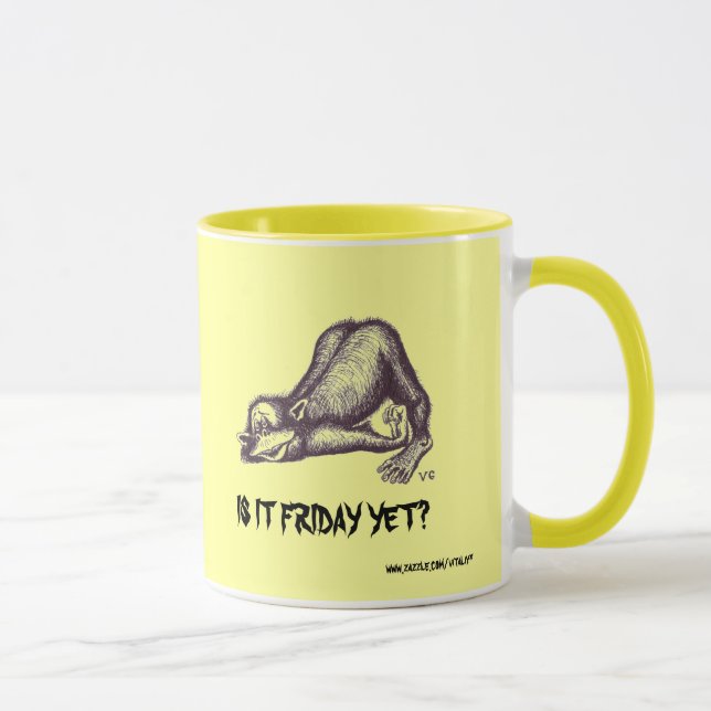 Conception drôle de tasse de singe (Droite)