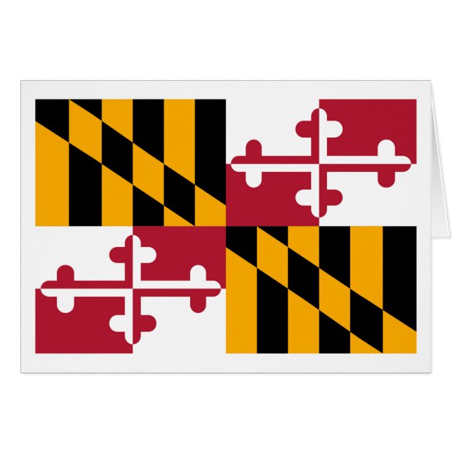 Conception du drapeau de l'État du Maryland (Devant horizontal)