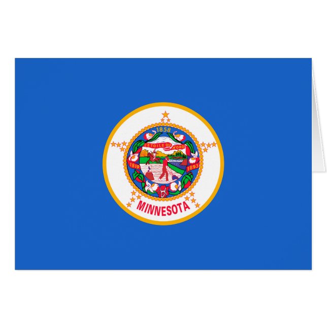 Conception du drapeau de l'État du Minnesota (Devant horizontal)