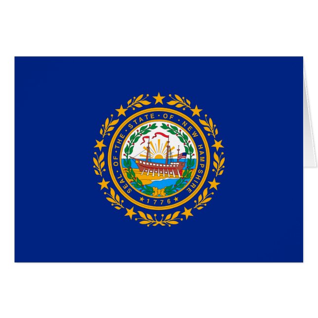 Conception du drapeau d'état du New Hampshire (Devant horizontal)