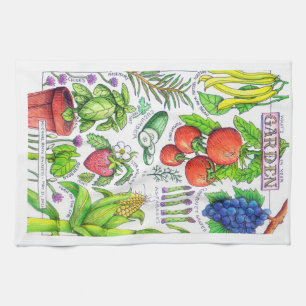 Conception du jardin - Serviette de cuisine