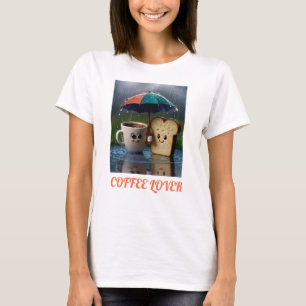 Conception du logo Coffee Lover pour t-shirts