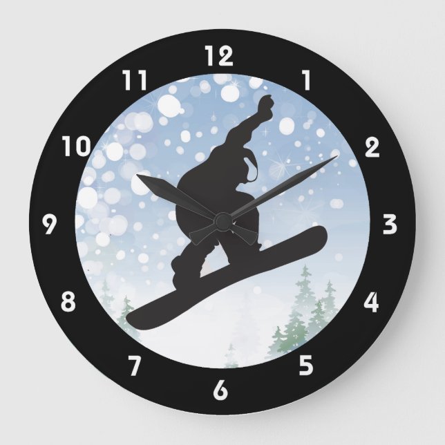 Conception du snowboard Horloge (Recto)
