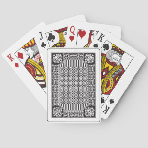 Conception élégante de dos de cartes de jeu