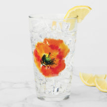 Conception en verre de pavot