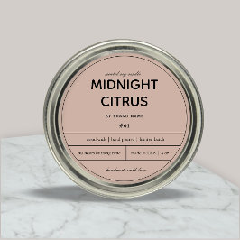 Conception Étiquette de produit de bougie