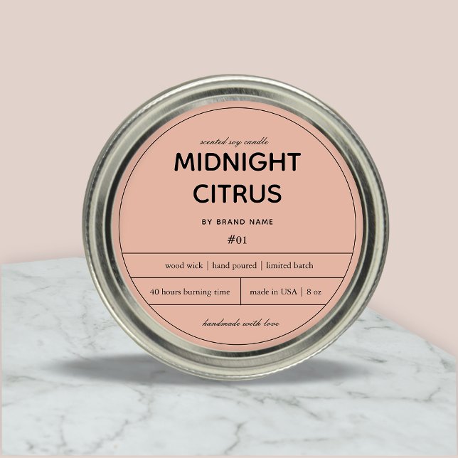 Conception Étiquette de produit de bougie (Créateur téléchargé)