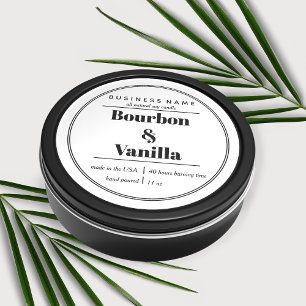 Conception Étiquette de produit de bougie