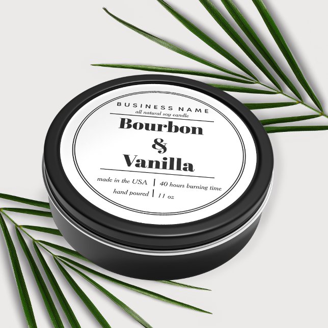 Conception Étiquette de produit de bougie (Créateur téléchargé)