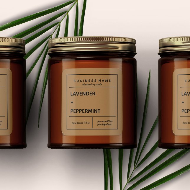 Conception Étiquette de produit de bougie (Créateur téléchargé)