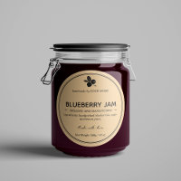Conception Étiquette d'emballage de confiture de b