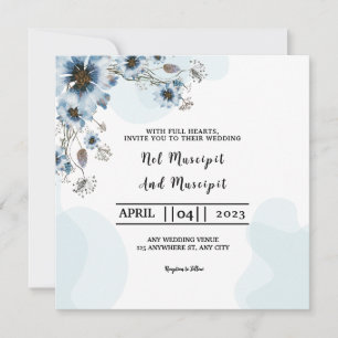 Conception Faire-part de mariage carte carré